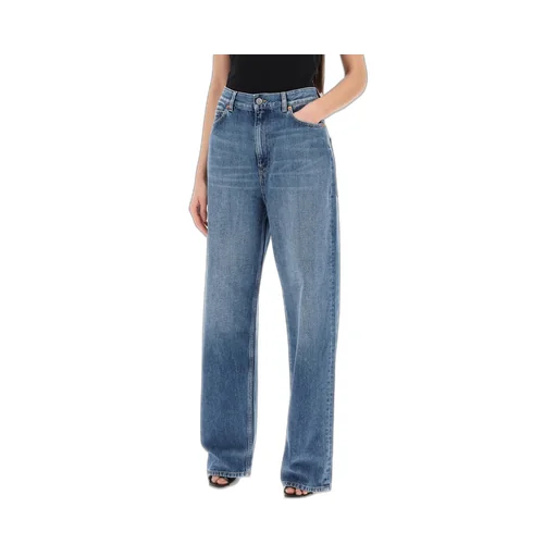 High-Waisted Wide-Leg Jeans
