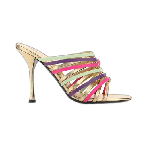 Strappy Heeled Mules