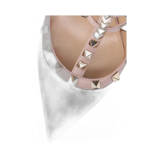 Rockstud Ankle Strap Pumps