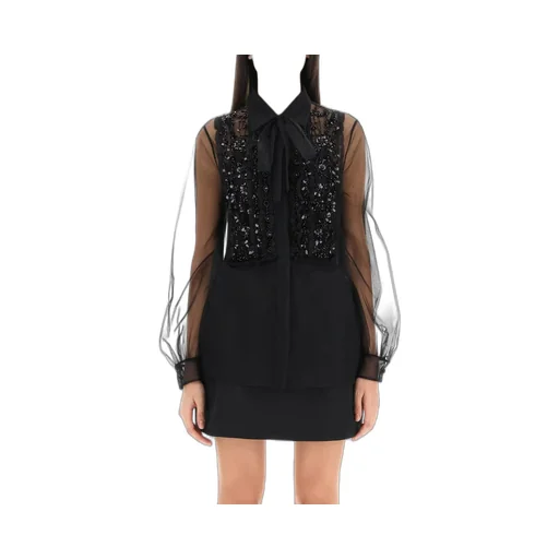 Sheer Embellished Blouse