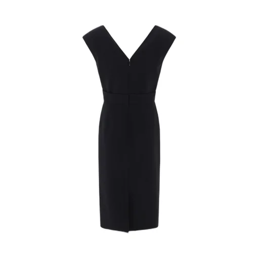 V-Neck Midi Dress