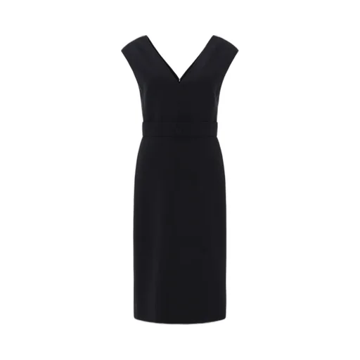V-Neck Midi Dress