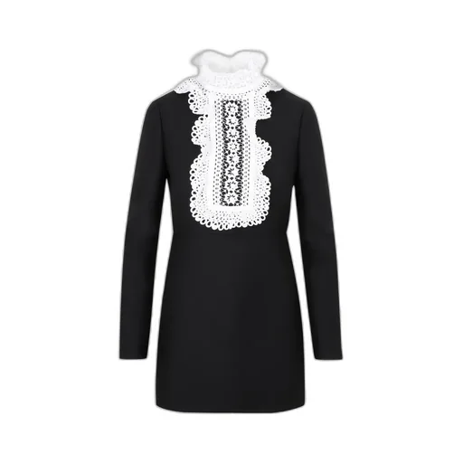 Dress With Lace Collar