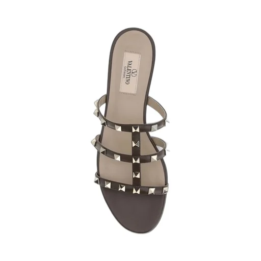 Studded Leather Slides