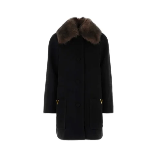 Coat With Fur Collar
