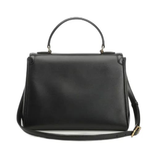 Vltn Times Leather Top Handle Bag