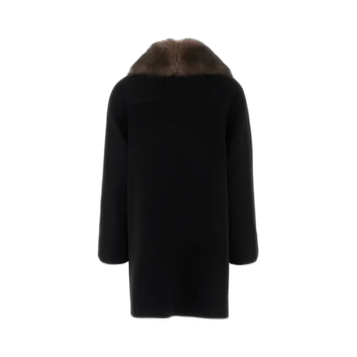 Coat With Fur Collar