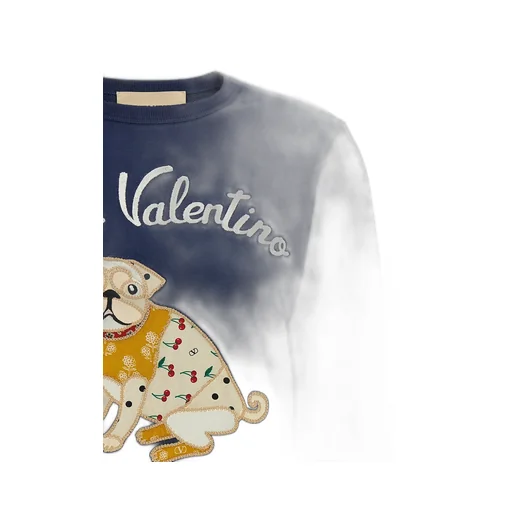 Sweatshirt With Pug Appliqué