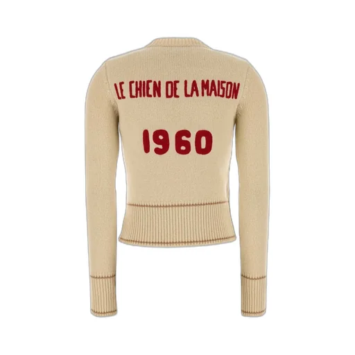 Dog Intarsia Knit Sweater