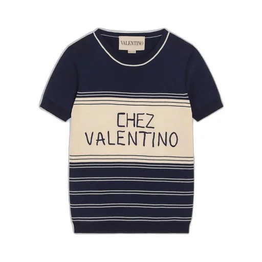 Striped Knit T-Shirt