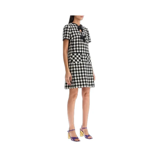Houndstooth Mini Dress