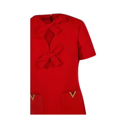 Shift Dress With Bow Detail