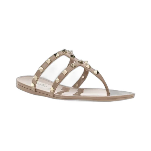 Studded Jelly Thong Sandals