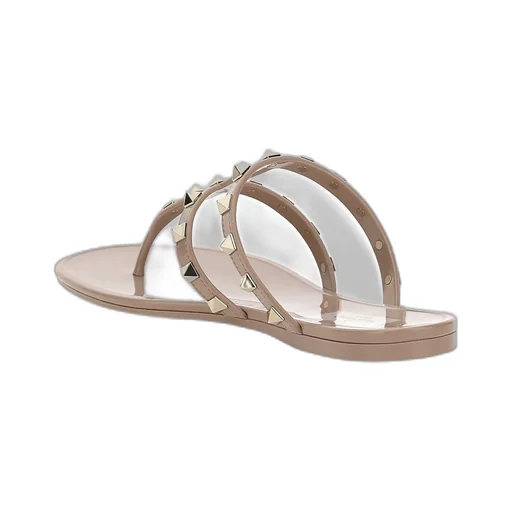 Studded Jelly Thong Sandals