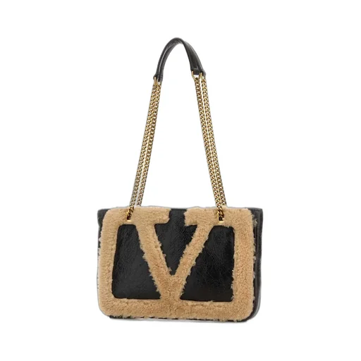 Vltn Shearling Tote Bag