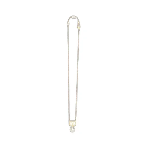 Valentino Garavani Vlogo Pearl Necklace