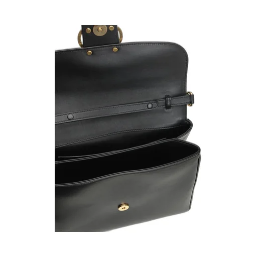 Vltn Times Leather Top Handle Bag