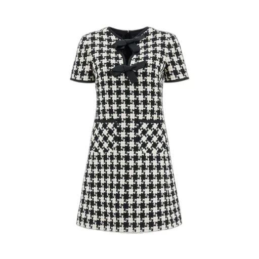 Houndstooth Mini Dress