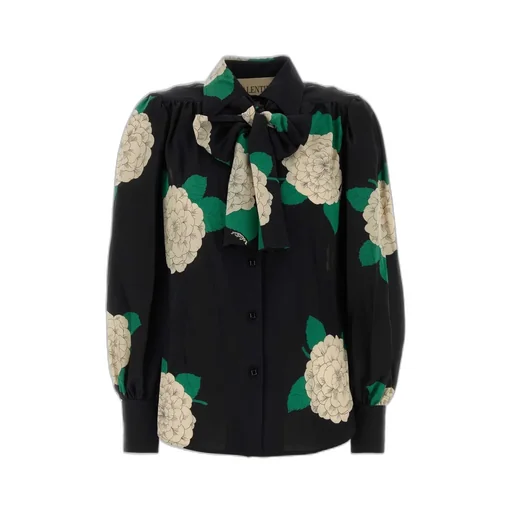 Floral Print Silk Shirt
