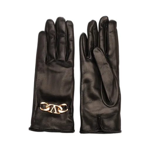 Gloves With Vlogo Chain