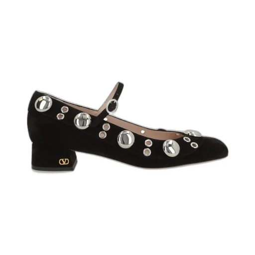 Mary Jane Flats With Embellishments