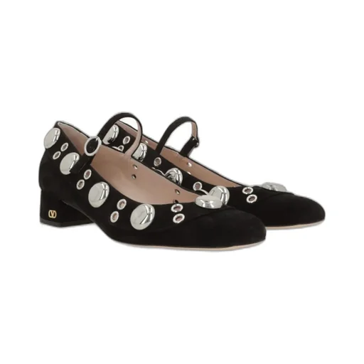 Mary Jane Flats With Embellishments