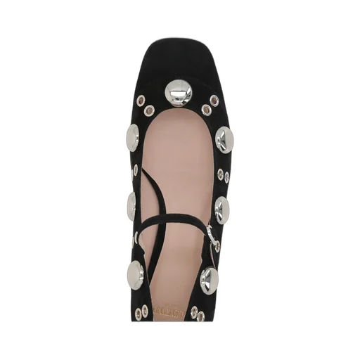 Mary Jane Flats With Embellishments