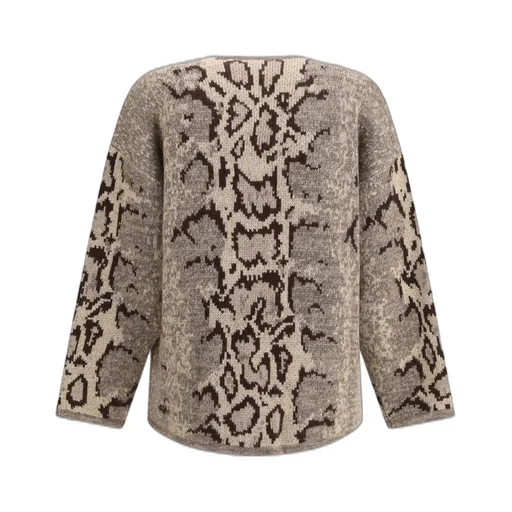 Snakeskin Print Cardigan