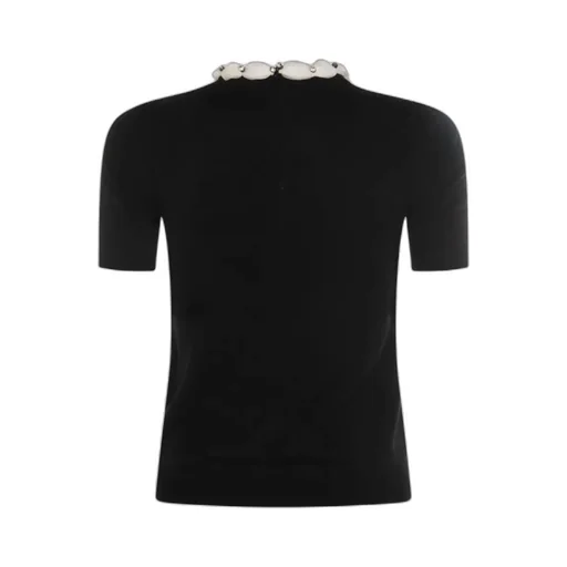 Top With Embellished Collar