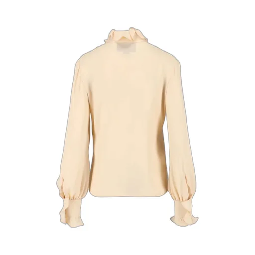 Ruffled High Neck Blouse