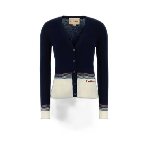 Cardigan With Contrast Trim