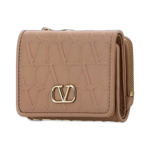 Vltn All-Over Print Tri-Fold Wallet