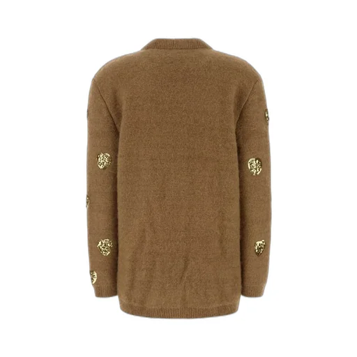 Cardigan With Heart Sequins