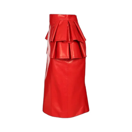 Peplum Midi Skirt