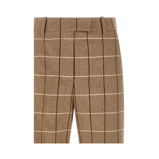 High-Waisted Flared Trousers