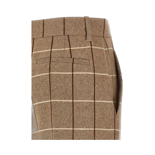 High-Waisted Flared Trousers