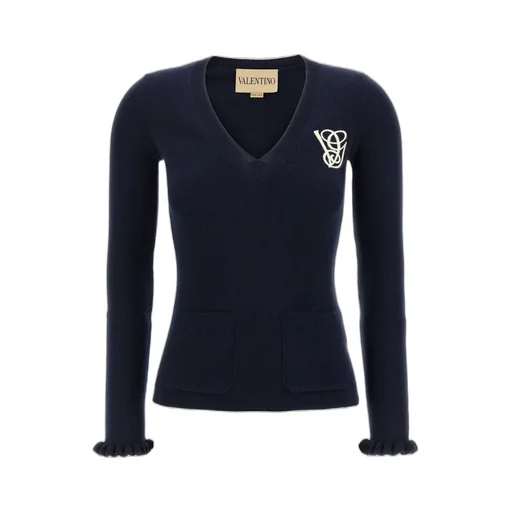 V-Neck Sweater With Pockets