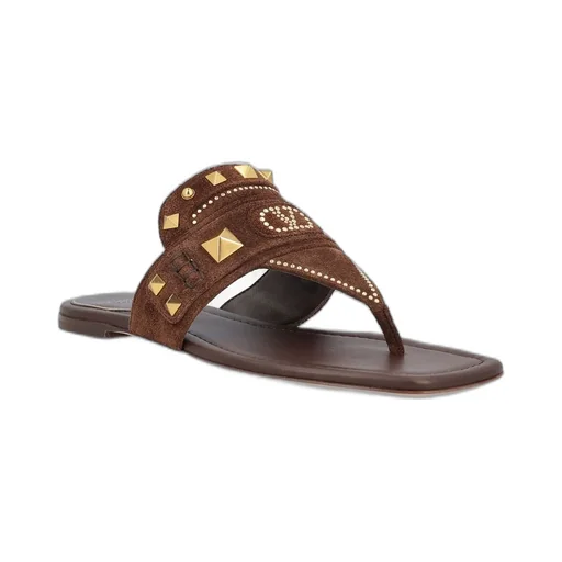 Studded Thong Sandals