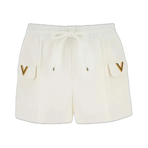 High-Rise Shorts With Drawstring Waist