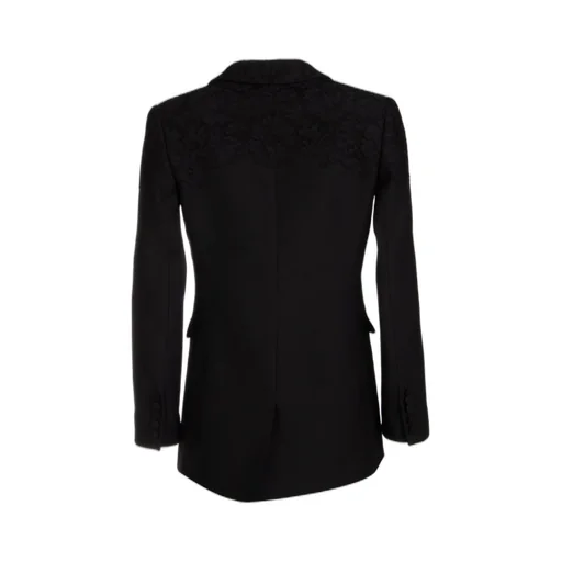 Blazer With Lace Inserts