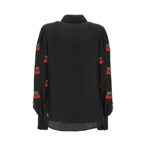Shirt With Cherry Embellishment