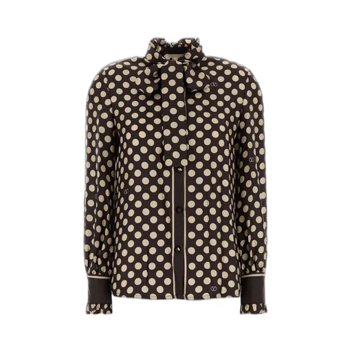 Polka Dot Silk Shirt