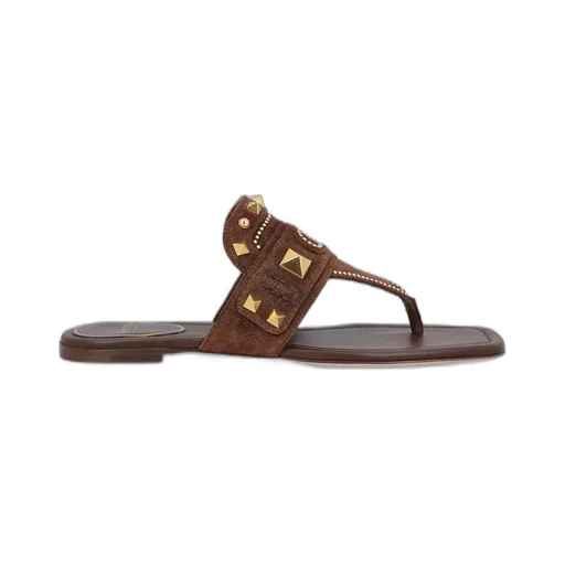 Studded Thong Sandals