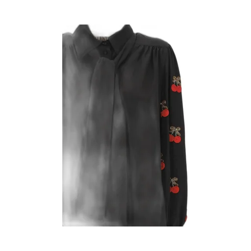 Shirt With Cherry Embellishment