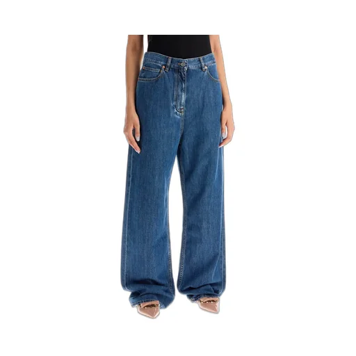 High-Waisted Wide-Leg Jeans