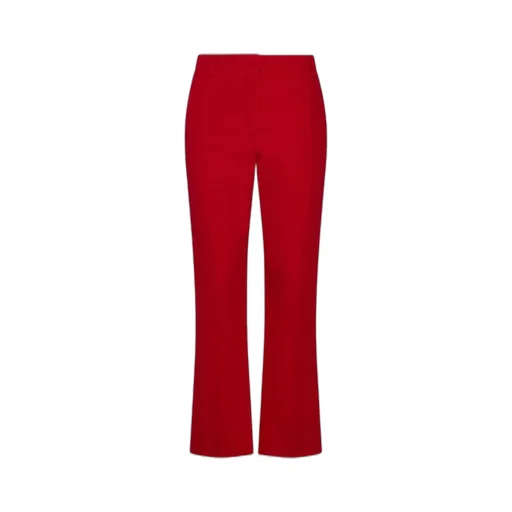 High-Waisted Flared Trousers