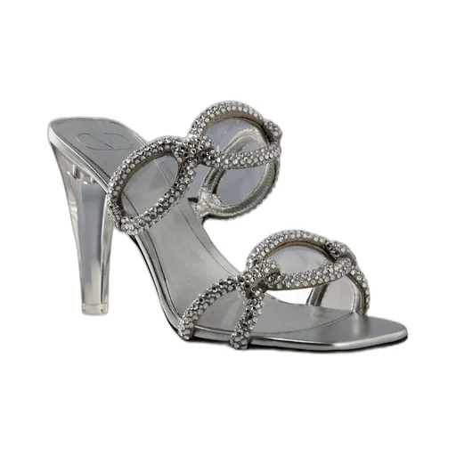 Mules With Crystal Embellishments