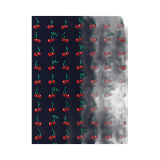 Scarf With Cherry Print