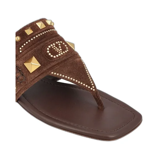 Studded Thong Sandals