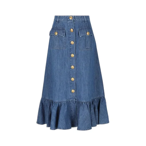 Denim Maxi Skirt